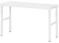 Preview: Arbeitstisch Basis Serie E, B1500xT500xH650-1000mm, Melamin-Platte 22mm