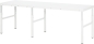 Preview: Arbeitstisch Basis Serie E, B1800xT700xH650-1000mm, Melamin-Platte 22mm