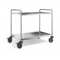 Preview: Edelstahl Servierwagen, 2 Borde, SW 10x6-2B-2