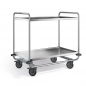 Preview: Edelstahl Servierwagen, 2 Borde, SW 10x6-5B-2