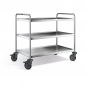 Preview: Edelstahl Servierwagen, 3 Borde, SW 10x6-3B-2