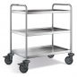 Preview: Edelstahl Servierwagen, 3 Borde, SW 8x5-3-2