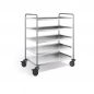 Preview: Edelstahl Servierwagen, 5 Borde, SW 10x6-5B-2