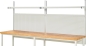 Preview: System-Aufbau - Komplettset 01, für Produktbreite 3000 mm, RAL7035/RAL7035