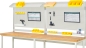 Preview: System-Aufbau - Komplettset 02, für Produktbreite 3000 mm, RAL7035/RAL7035