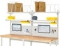 Preview: System-Aufbau - Komplettset 03, für Produktbreite 2500 mm, RAL7035/RAL7035
