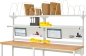 Preview: System-Aufbau - Komplettset 03, für Produktbreite 3000 mm, RAL7035/RAL7035