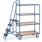 Preview: Kommissionierwagen 250 kg, mit Trittstufen, 1000x600 mm