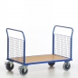 Preview: Gitter-Doppelstirnwandwagen, 400 kg Tragkraft, 850x500 mm Ladefläche