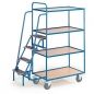 Preview: Tischwagen mit 4 Trittstufen und 4 Etagen