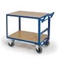 Preview: Tischwagen mit Totmannbremse 500 kg Tragkraft, 2 Ladeflächen