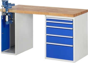 Werkbank 7511A2, B1500xT700xH890mm, 5xSchublade-TA, 1xSSKL