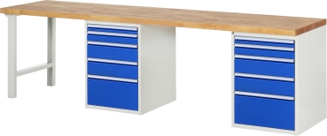 Werkbank 7511A8, B3000xT700xH890mm, 10xSchublade-TA