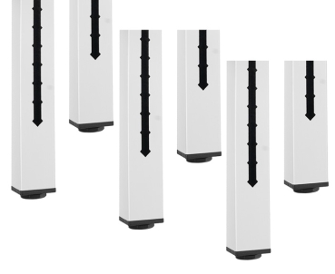Preview: Werkbank höhenverstellbar 8001A1, 3000xT700xH840-1040mm, 2xSchublade-TA