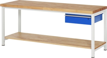 Werkbank höhenverstellbar 8001A7, B2000xT700xH840-1040mm, 1xSchublade-TA