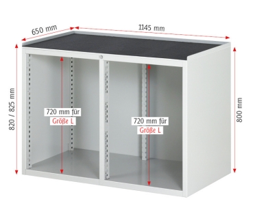 Preview: Schubladenschrank LL5.1.1, B1145xT650xH825mm, B-Top-25mm, 8xSchublade-TA