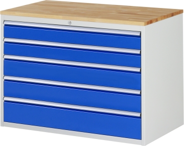 Schubladenschrank XXL5.11, B1145xT650xH825mm, B-Top-25mm, 5xSchublade-TA