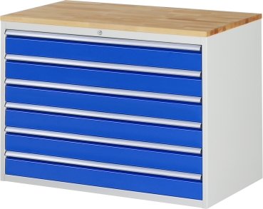 Schubladenschrank XXL5.16, B1145xT650xH825mm, B-Top-25mm, 6xSchublade-TA