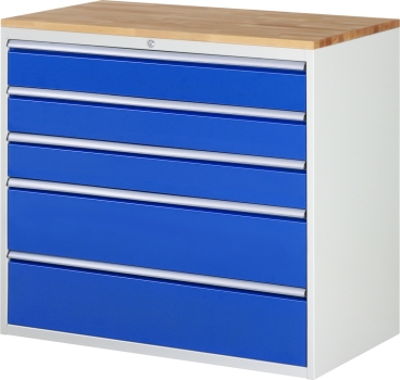 Schubladenschrank XXL7.4, B1145xT650xH1035mm, B-Top-25mm, 5xSchublade-TA