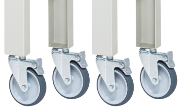 Preview: Fahrbare Werkbank (höhenverstellbar) 7000-1, B1000xT700xH950-1000mm | 4LR