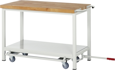 Werkbank mit Fahrgestell 8001, B1250xT700xH880mm, 1xSchublade-TA