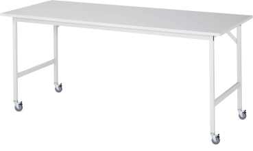 Fahrbarer Arbeitstisch Jerry (4 LR), B2000xT800xH900mm, M-Platte-22mm