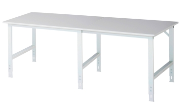 Arbeitstisch Tom höhenverstellbar, B2500xT1000xH760-1080mm, M-Platte-22mm