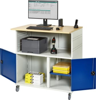 Computer-Tisch 1023, B1100xT790xH1180mm, mobil