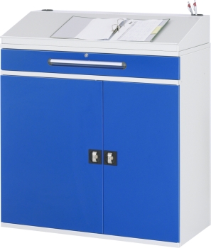 Preview: Beistellschrank Stehpult 02, B1100xT520xH1110/1220mm, stationär