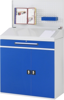 Preview: Beistellschrank Stehpult 04, B1100xT520xH1110/1220/1770mm, stationär