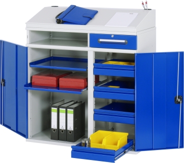 Beistellschrank Stehpult 06T, B1100xT520xH1110/1220mm, stationär