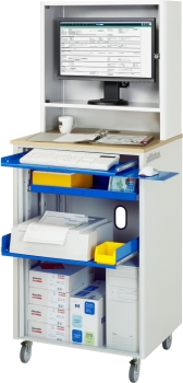 Computer-Station 2065, B720xT660xH1850mm, mobil