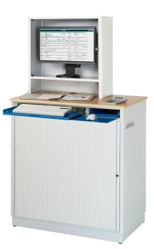 Preview: Computer-Station 2615, B1030xT660xH1810mm, stationär