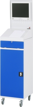 Preview: Computer-Schrank 61, B450 x T520 x H1895 mm, mobil