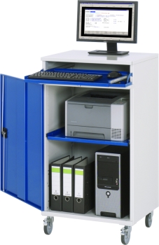Computer-Schrank 60, B650xT520xH1185mm, mobil