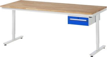 Preview: Arbeitstisch elektrisch höhenverstellbar, B1000xT1000xH720-1120mm, B-Platte-25 mm