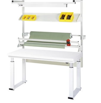 Packtisch Komplettset 02, 08-WB, B1500 x T700, H-Platte