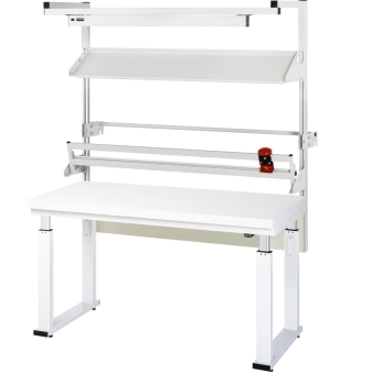 Preview: Packtisch Komplettset 02, 08-WB, B1500 x T700, H-Platte
