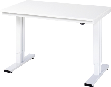 Werktisch elektrisch höhenverstellbar, B1250xT800xH720-1120mm, M-Platte-22 mm