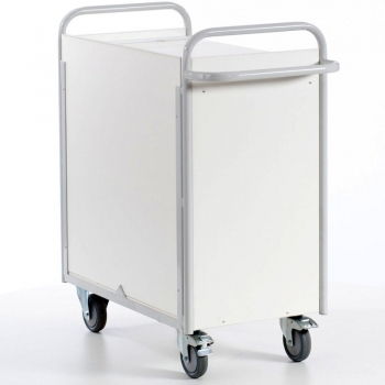 Preview: Regalwagen, 3 Ladeflächen und 3 Wände, 150 kg Tragkraft, 800x490x1070 mm Ladeflächen