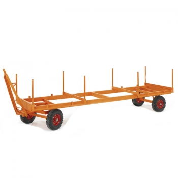 Langmaterialanhänger mit 2-Achs-Drehschemel-Lenkung