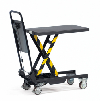 Hubtischwagen 150 kg, Schiebebügel anklappbar