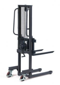 Preview: Handwinden-Stapler, Tragl. 250-500 kg, Hub 90-1560 mm, LxB 1350x725 mm