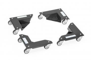 Eckenroller 150 kg je Stück, je 3 Lenkrollen