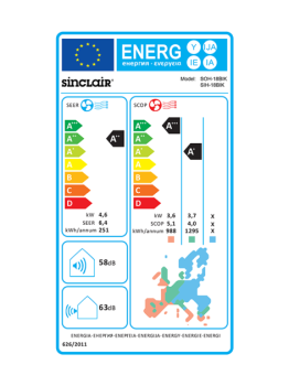 Sinclair KEYON Split-Klimaanlage 4.6 kW / 5.2 kW