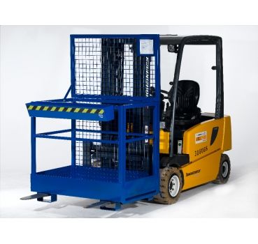 Preview: Stapler-Arbeitsbühne für 2 Personen, 300 kg Tragkraft