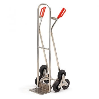 Alu-Treppenkarre 3er-Stern, Tragkraft 150 kg, Maße LxBxH 480 x 550 x 1300 mm