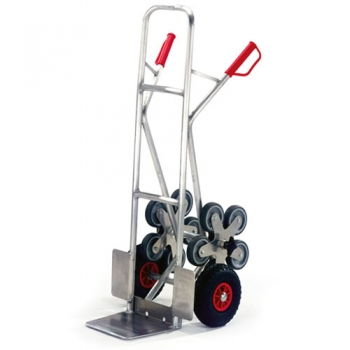 Alu-Treppenkarre 5er-Stern, Tragkr. 200 kg, LxBxH 580x700x1300 mm