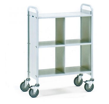 Bürowagen 150 kg, mit 3 Böden und 1 Trennwand