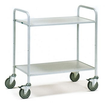 Bürowagen 150 kg, mit 2 Böden und offenen Seitenwänden